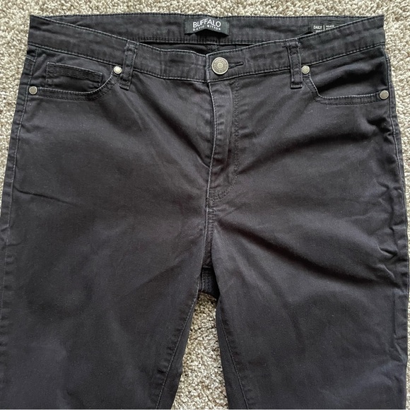 Buffalo David Bitton Daily Mid-Rise Stretch Skinny Ankle Grazer Blk Pants 10/30 - Picture 3 of 14